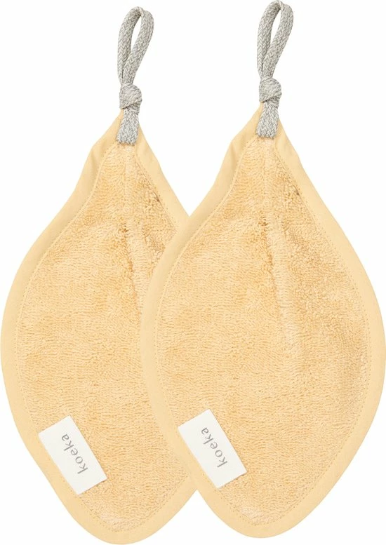 Koeka Speendoekje 2-pack Dijon Organic - Lichtgeel 3 Koeka Speendoekje 2-pack Dijon Organic - Lichtgeel