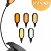 Mvolo Leeslamp PRO Met Klem - Leeslampje Zonder Blauwlicht - Nachtlampje Dimbaar - Amber Licht - USB-oplaadbaar - Dimbaar