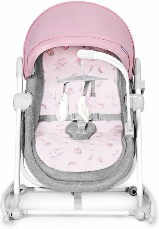 Kinderkraft Nola 5in1 Wieg - Wipstoel - Schommelstoel Peony Rose 4 Kinderkraft Nola 5in1 Wieg - Wipstoel - Schommelstoel Peony Rose - Afbeelding 2