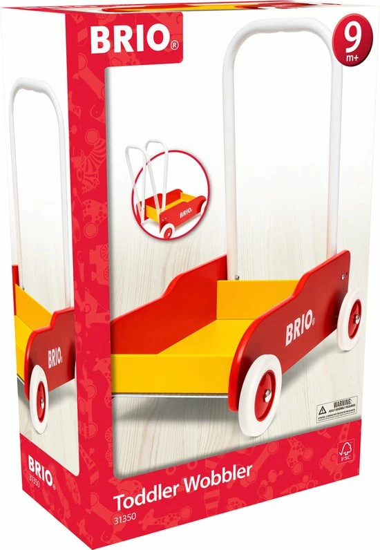BRIO Geel/rode Loopwagen - 31350 11 BRIO Geel/rode Loopwagen - 31350 - Afbeelding 9
