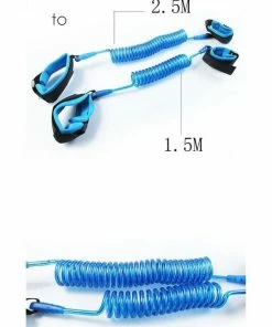 S'AMM Veiligheidskindertuigje Veiligheidstuigje Voor Kinderen V2 - Polsbandje - 2,5 Meter - Blue Special Edition For The Little Him - One Size - 360 Rotatie -Sophie Shop 550x807