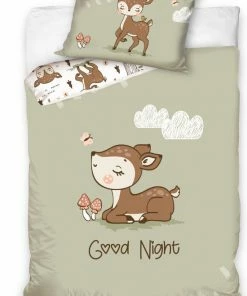 Carbotex Dekbedovertrek Junior 100 X 135 Cm Katoen Groen