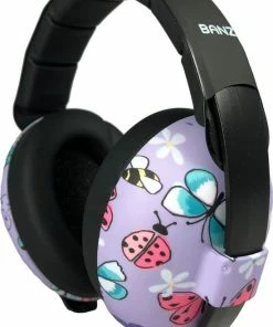 Banz - Geluidsreducerende Oorbeschermers Voor Kinderen - Hear No Blare - Vlinders - Maat Onesize (0-2yrs)