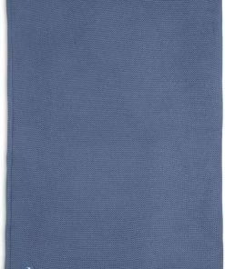Jollein Baby Deken Ledikant 100x150cm Basic Knit - Jeans Blue/Fleece