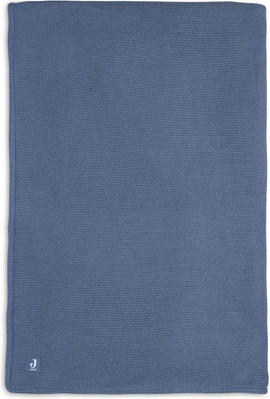 Jollein Baby Deken Ledikant 100x150cm Basic Knit - Jeans Blue/Fleece 15 Jollein Baby Deken Ledikant 100x150cm Basic Knit - Jeans Blue/Fleece - Afbeelding 13