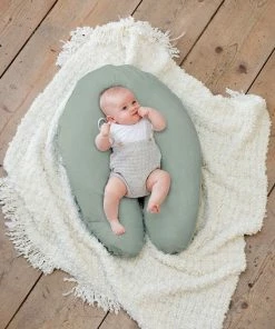 Doomoo Basics Cover - Hoes Voor Voedingskussen Comfy Big - Biokatoen - 190cm - Tetra Green -Sophie Shop 550x823 45