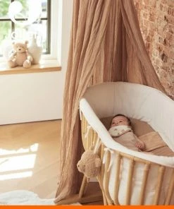 Jollein Sluier Vintage Biscuit (incl Sluierstang)