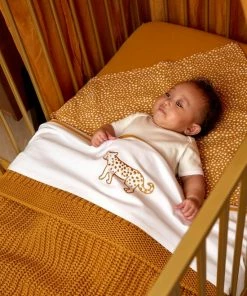 Meyco Herringbone Wiegdeken - 75x100cm - Honey Gold -Sophie Shop 550x825 10