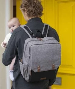 Babymel Luiertas Rugzak/rugtas George Grey/Black -Sophie Shop 550x825 110