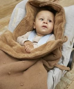 Meyco Mini Knots Voetenzak - Toffee -Sophie Shop 550x825 118