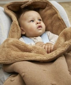 Meyco Mini Knots Voetenzak - Toffee -Sophie Shop 550x825 119