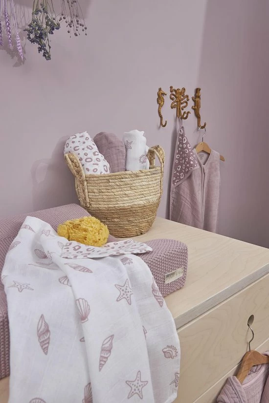 Meyco Shells Starterset - 9-pack - Hydrofiel - Lilac 4 Meyco Shells Starterset - 9-pack - Hydrofiel - Lilac - Afbeelding 2