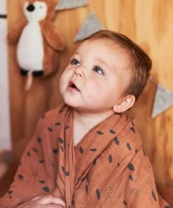 Jollein Hydrofiel Multidoek Spot 115x115cm - Caramel - 2 Stuks -Sophie Shop 550x825 23