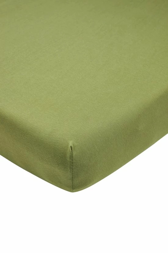 Meyco Jersey Hoeslaken Ledikant - Avocado - 60x120cm 3 Meyco Jersey Hoeslaken Ledikant - Avocado - 60x120cm