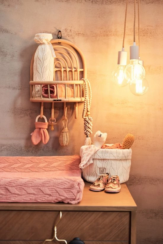 Jollein Aankleedkussenhoes Spring Knit 50x70cm - Rosewood 13 Jollein Aankleedkussenhoes Spring Knit 50x70cm - Rosewood - Afbeelding 11