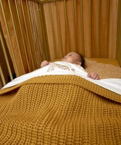 Meyco Herringbone Wiegdeken - 75x100cm - Honey Gold -Sophie Shop 550x825 7